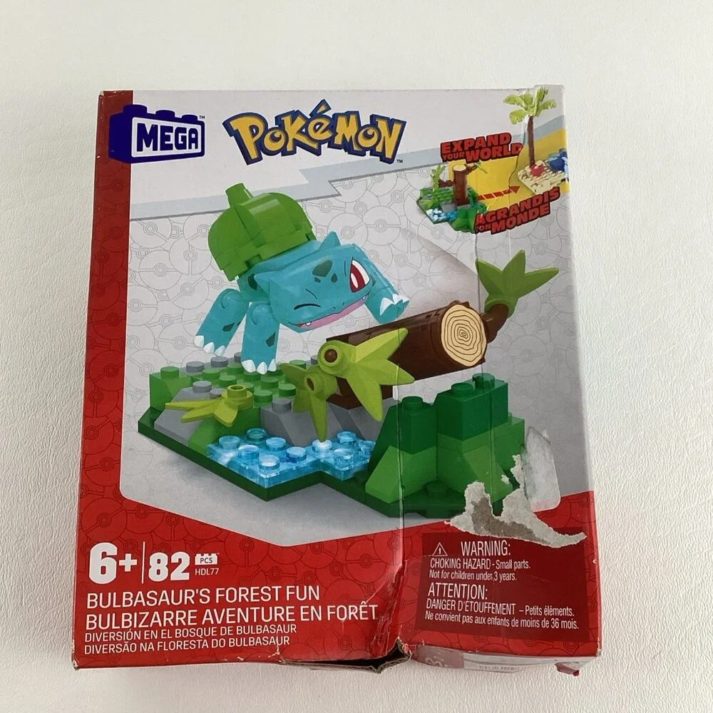 Mega Pokemon Bulbasaur's Forest Fun Building Toy Connect A Set 82 Piece Nintendo